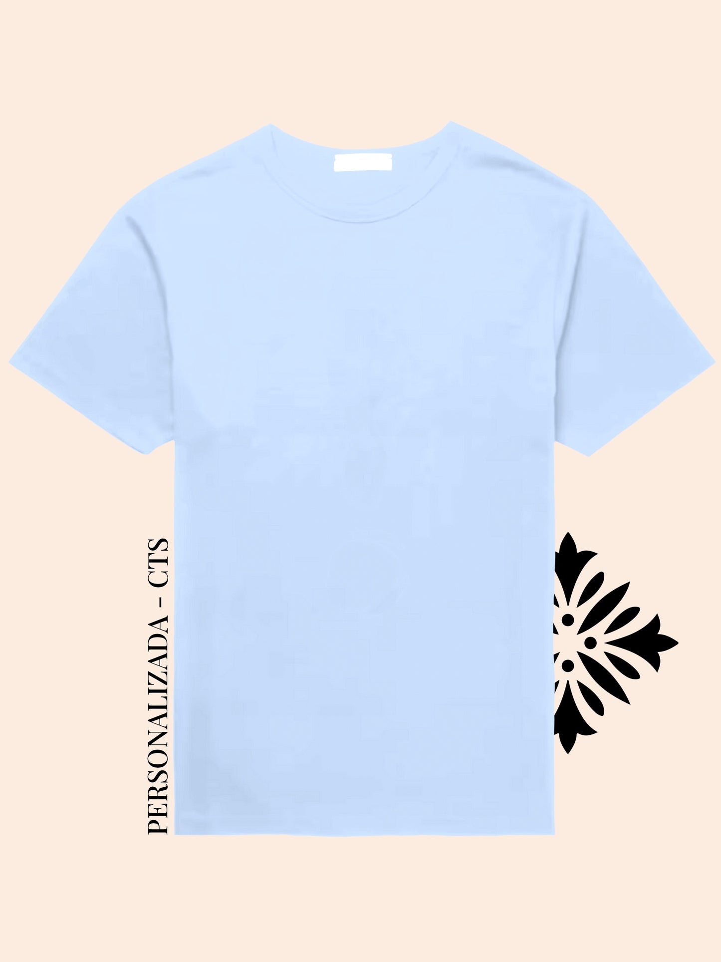 Playera "Variedad de Azul Claro" Personalizada - CTS