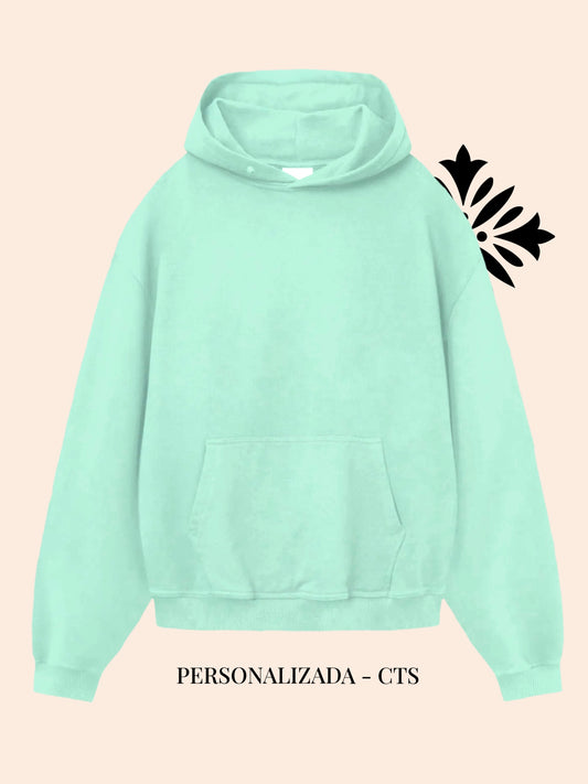 Personalized "Light Cyan" Hoodie with Hat - CTS